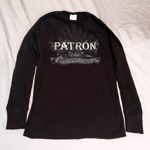 NWOT distressed Patron lightweight long sleeve thermal shirt XL